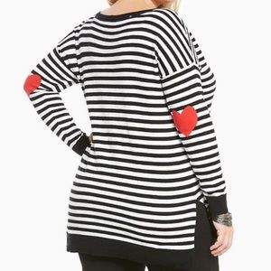 heart elbow patch sweatshirt